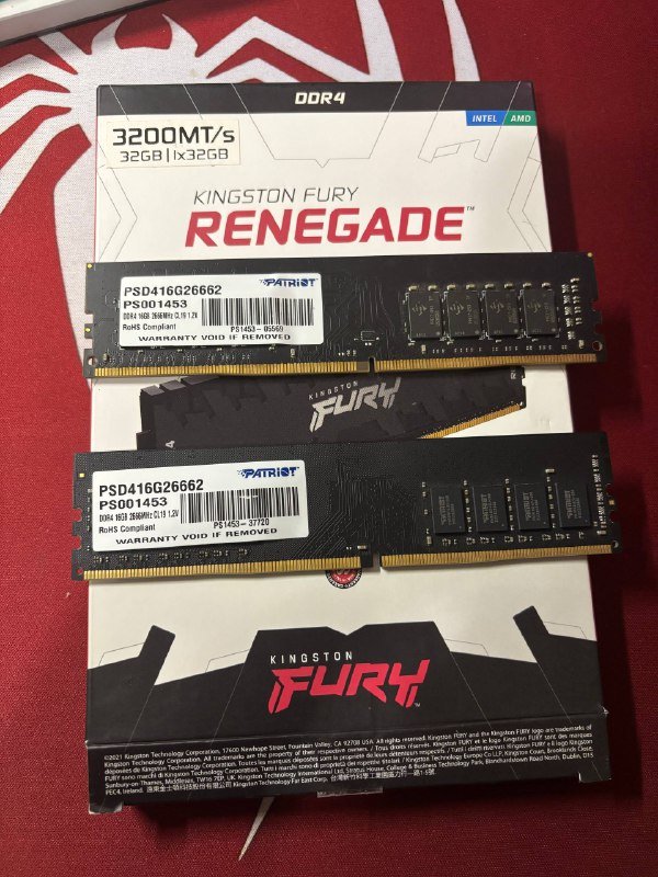 Оперативная память Patriot DDR4 2666MHz 2x16GB