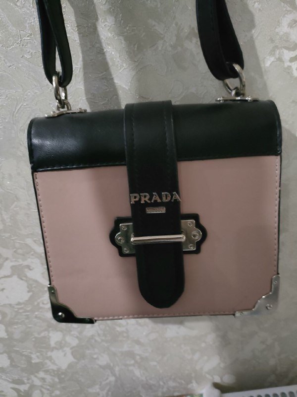 Сумка Prada черно-розовая 2