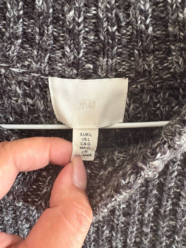 Мужской вязаный свитер H&M 2