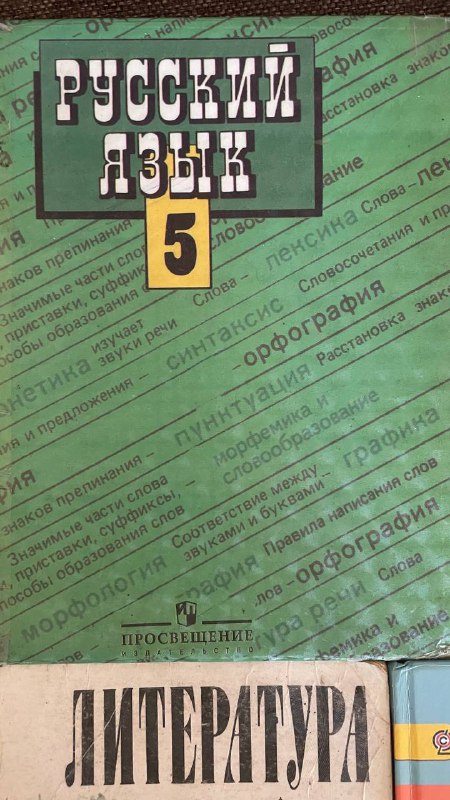 Учебники Русский язык и Литература 4-5 класс 5