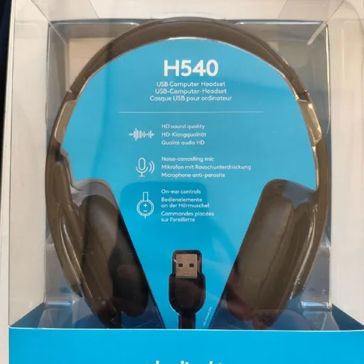 Гарнитура Logitech H540, мышь беспроводная Logilink