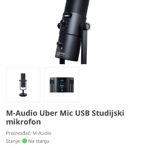 M-Audio Uber Mic USB студийный микрофон