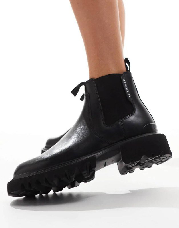 Ботинки AllSaints, сапоги ASOS DESIGN Celia кожаные