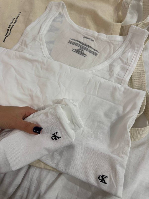 Майки Calvin Klein 2 шт, хлопок, размер L