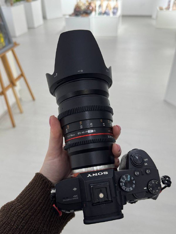 Объектив Samyang 24mm t1.5 E mount с блендой