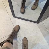 Винтажные кожаные сапоги 4