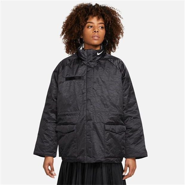 Женская куртка-пуховик NIKE L oversize черная