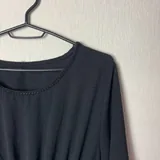 Винтажное черное платье с отделкой 2