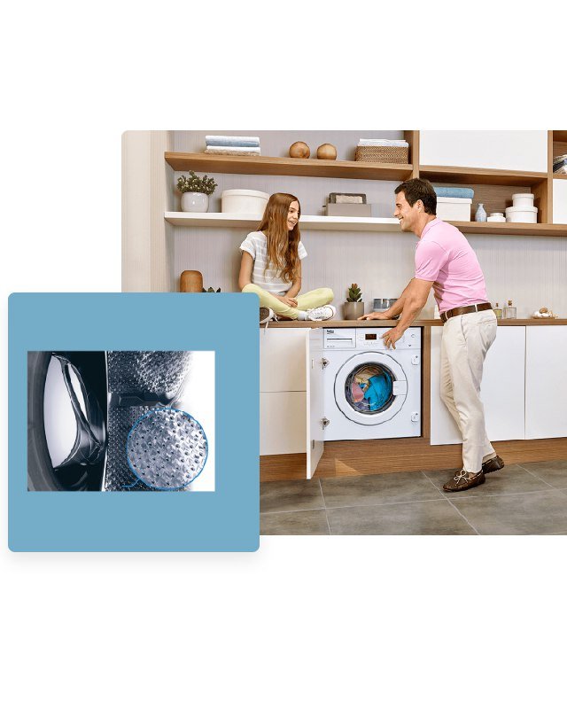 Встраиваемая стиральная машина BEKO WITC 7612 B0W 7 кг 8