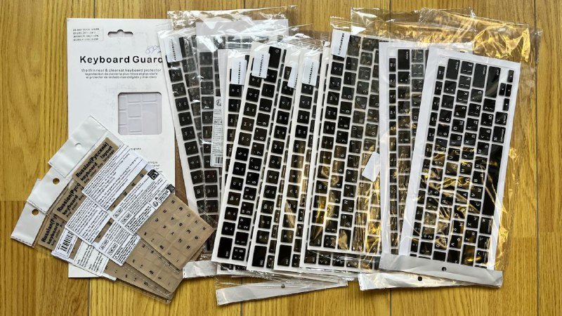 Силиконовые накладки на клавиатуру MacBook с русскими буквами