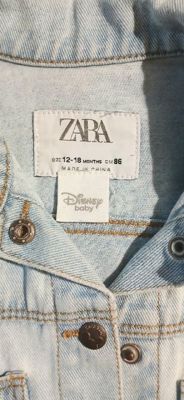Джинсовка Zara 12-18 месяцев 2