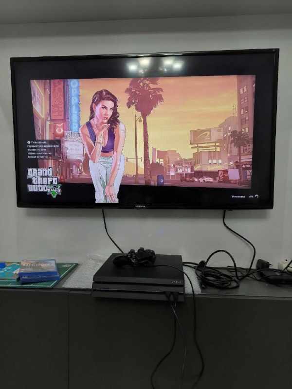 PlayStation 4 Pro 1ТБ, 2 геймпада, игры Battlefield 1, GTA 5 5