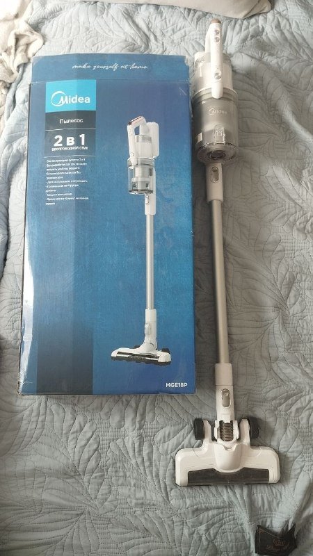 Пылесос Midea 2в1 беспроводной вертикальный ручной