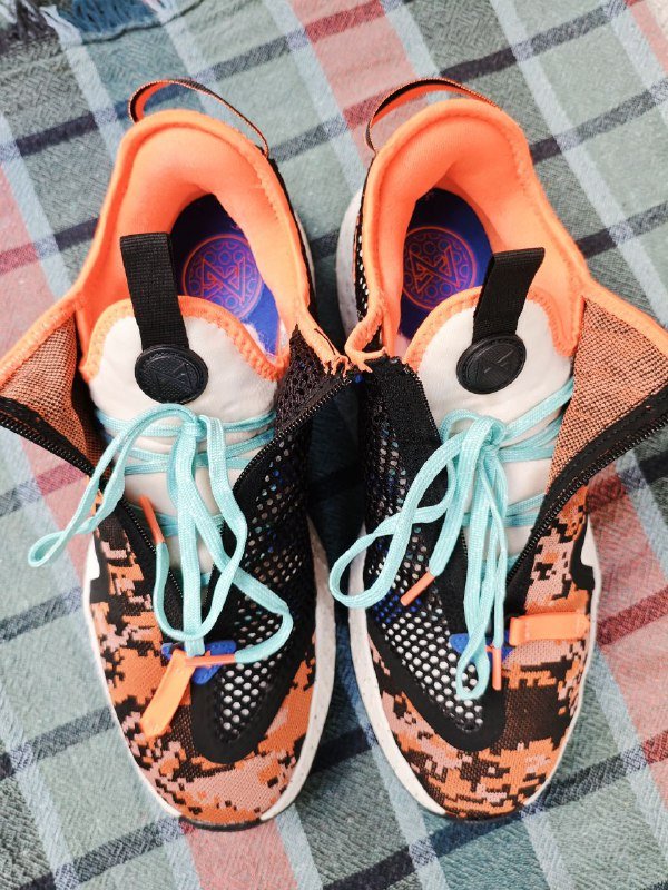 Кроссовки NIKE PG 4 Digi Camo Total Orange 5