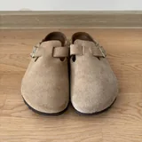 Birkenstock Boston Beige Suede 2