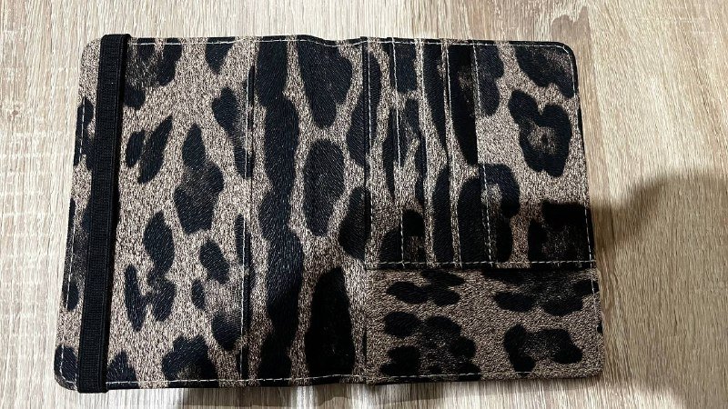 Обложка для паспорта с леопардовым принтом 3