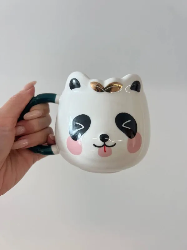 Керамическая кружка панда 1