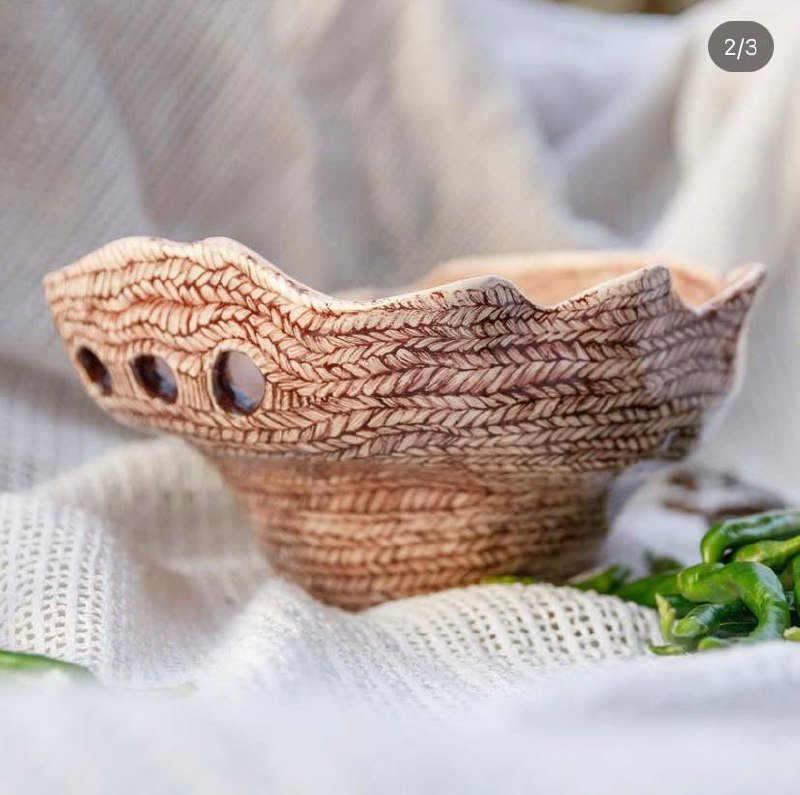 Ваза для фруктов, ваза-кашпо Десной человек, подсвечник из дерева