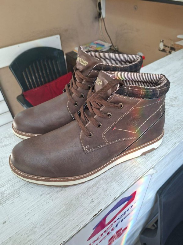 Мужская обувь туфли ботинки полуботинки 46 размер кожзам 4