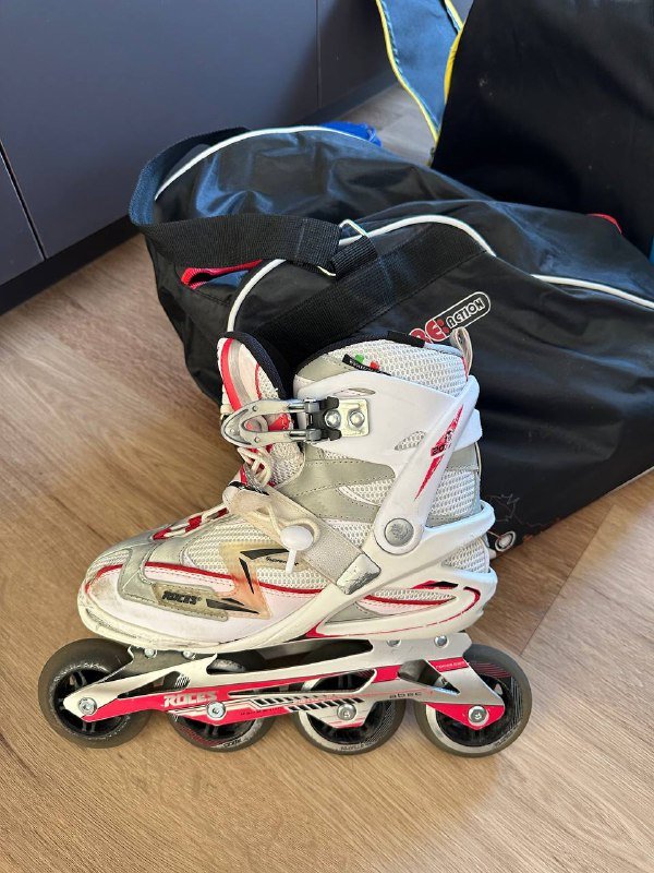 Ботинки лыжные подросток, ролики размер 25