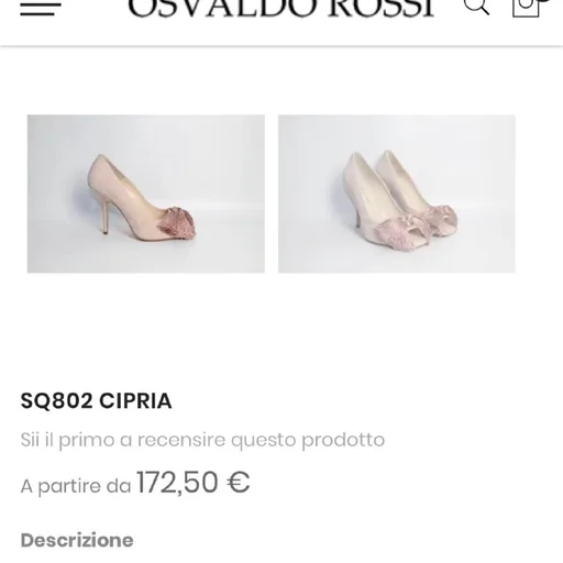Туфли OSVALDO ROSSI