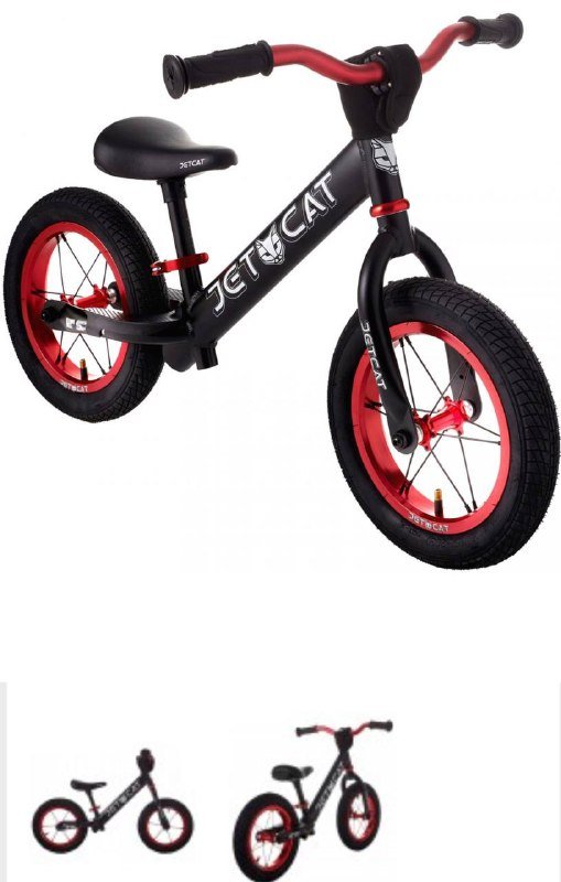 Беговел JETCAT 12 SPORT SL AIR PRO FIRE-BLACK