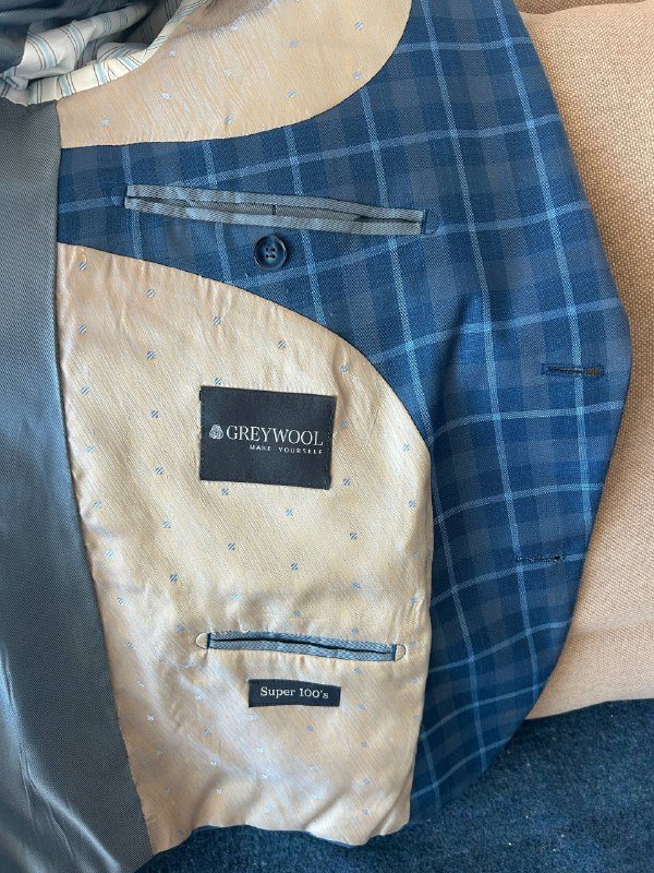 Мужской костюм, туфли синие 3