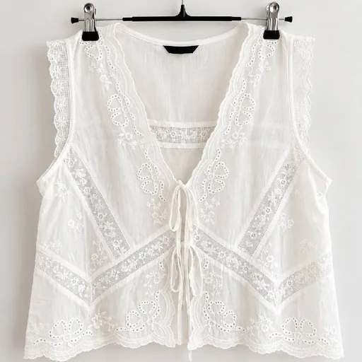 Zara топ с кружевом, XS