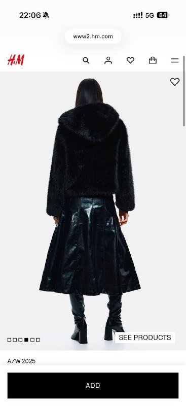 Новая шуба H&M искусственный мех размер S 2