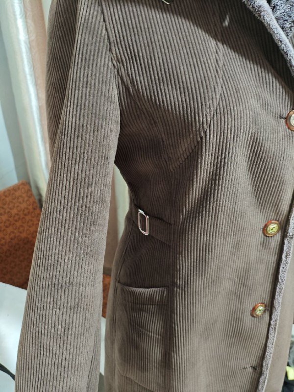 Женское пальто коричневое размер S, M 4