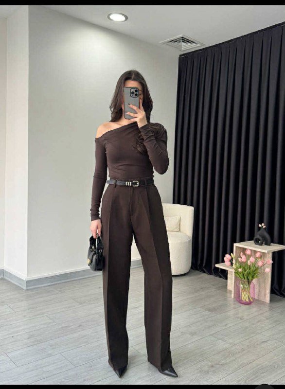 коричневый брюки, кофты Massimo Dutti и Карол