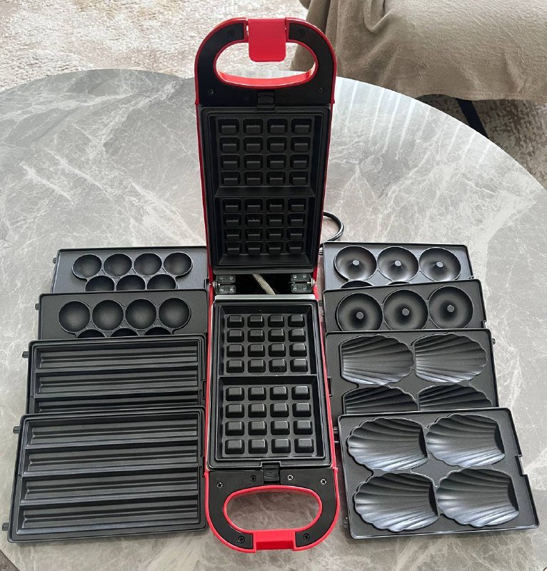 Новая вафельница с множеством насадок 3