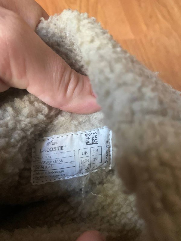 Сапоги Lacoste осенне-зимние 38-39 3