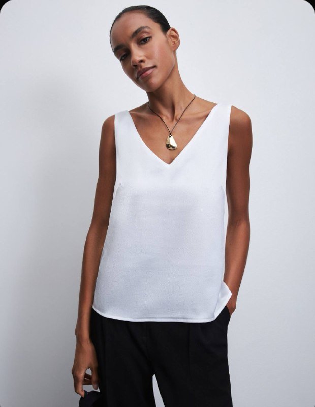 Топ Zarina белый новый 48 размер