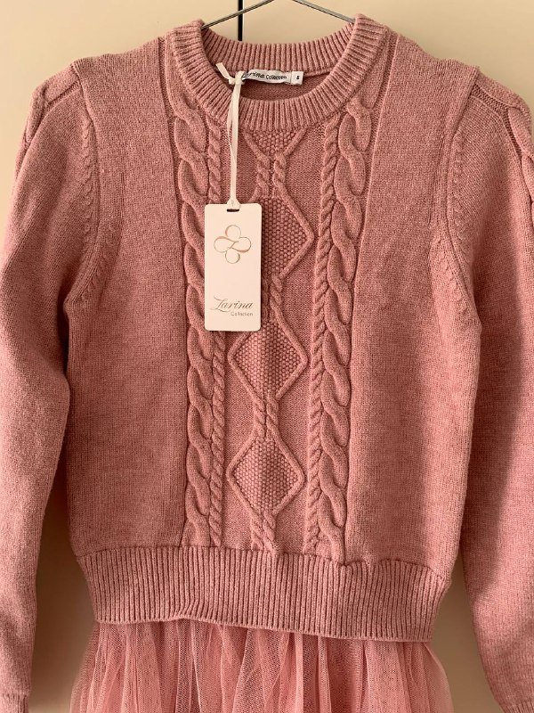 Нежно розовое платье размер S 3