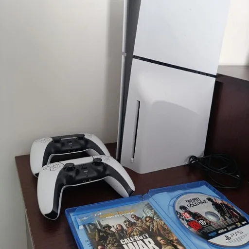 PlayStation 5 Slim с дисководом, игра, контроллер