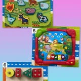 Детские игрушки, сортеры, мозаика, мяч, бизиборд 2