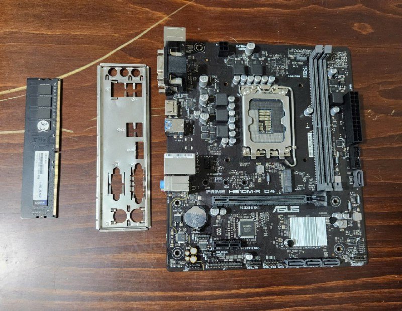 Материнская плата Asus prime h610m-r d4, Оперативная память ddr4 8gb