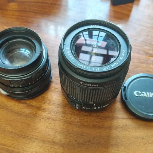Объективы Гелиос с переходником EF-S, Canon EF-S 18-55mm