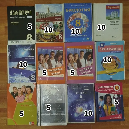 Учебники для 8 класса