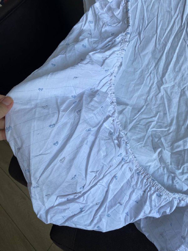 Комплект в детскую кроватку мягкий бортик, плед, одеяло, простынь 7