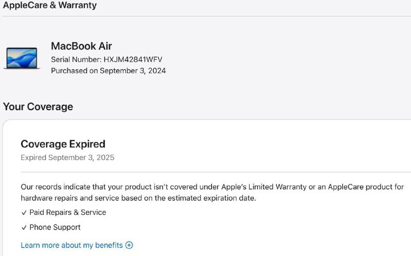 MacBook Air M1 8/256 GB 13 дюймов Space Grey 6