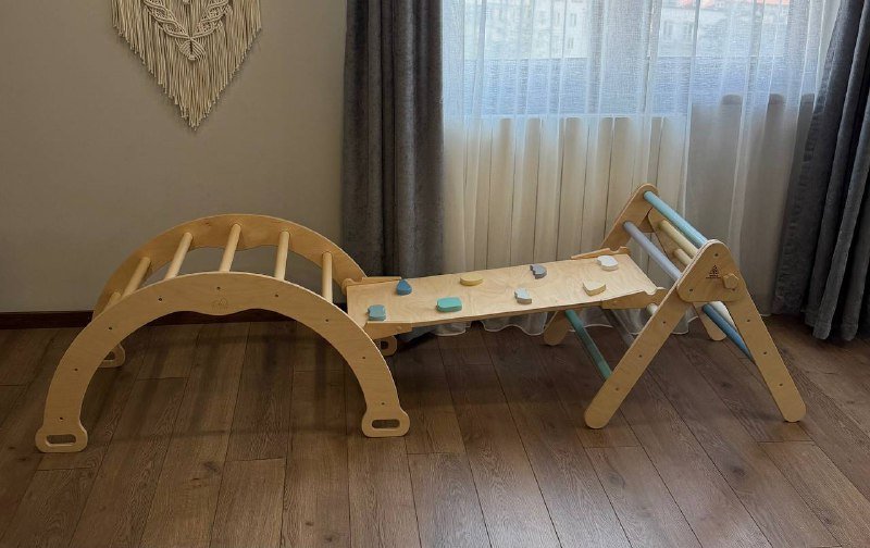 Комплекс Пиклера арка, треугольник, горка деревянные