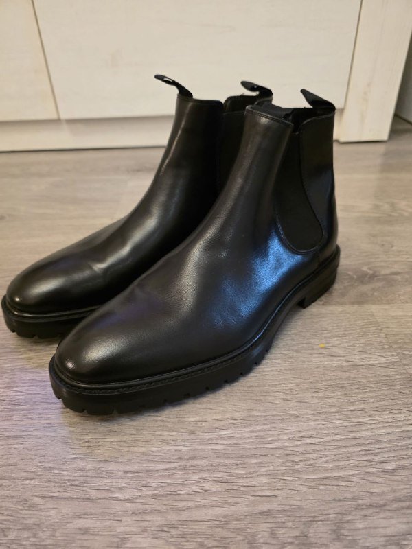 Мужские ботинки H&M натуральная кожа размер 43