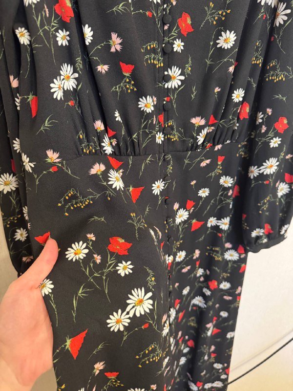 Платье Levi’s оригинал черное с цветами 3
