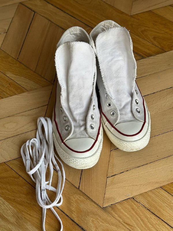 оригинальные белые кеды Converse, размер 40 6