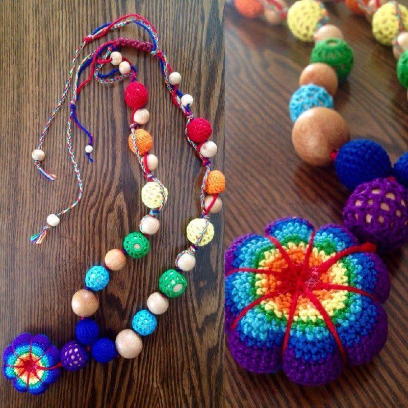 Слингобусы и грызунки ручной работы для малышей 4