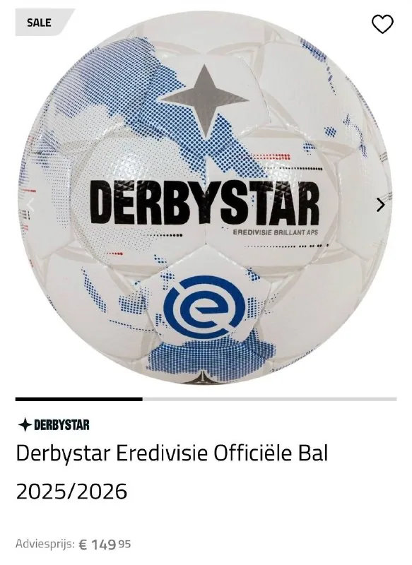 Derbystar Eredivisie официальный мяч 1