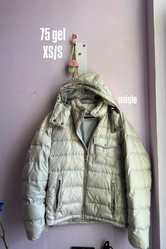 пуховик uniqlo размер xs/s