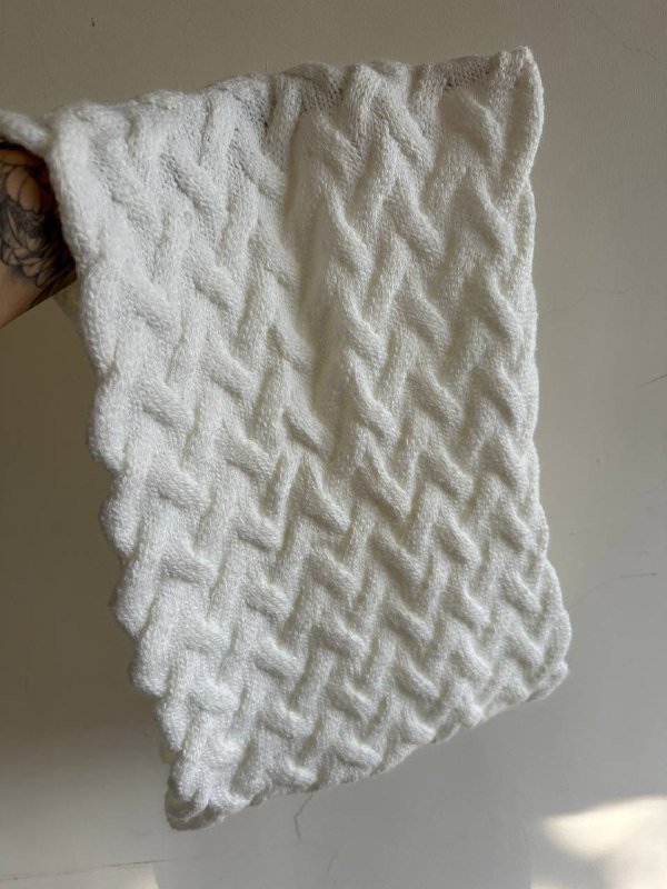 Вязаный комплект снуд и шапка 3